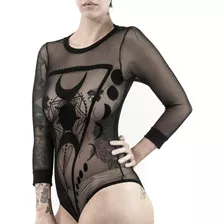 Body Spell Mesh Transparente Lunas Moon Alchemy Witch Goth 