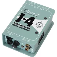 Radial Engineering J+4 Controlador De Lnea Estreo De -10db A