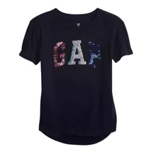 Blusa Paetê Gap Original Importado Infantil Menina Camiseta