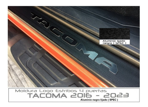 Letras Logotipo Combo  Toyota Tacoma 2016 - 2023 Aluminio Foto 3