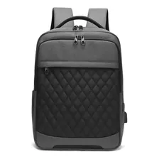 Mochila Notebook Impermeável 15,6 Dell Asus Hp Lenovo Acer Cor Cinza