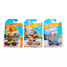 Hot Wheels Paquete De 3 Carritos Camionetas Paquete A Elegir