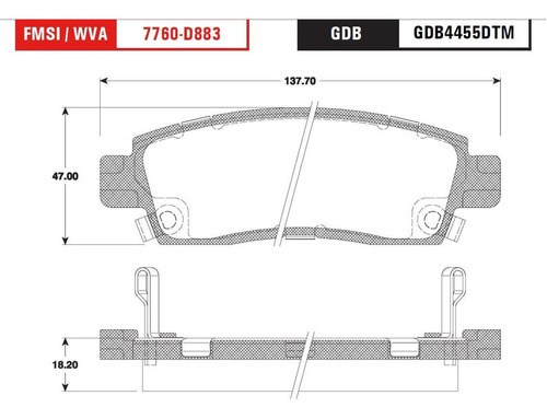 Balatas Trw Traseras Saab 9 A 7x 2005 A 2005  Cermica Foto 2