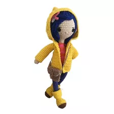 Coraline Muñeca Amigurumi Crochet Figura Pelicula