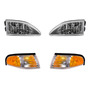 Ford Mustang 1994 1998 Set Faros Fondo Negro 1995 1996 1997