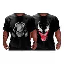 Doble Pack Remeras Deportivas Héroes Predator Venom Genetic