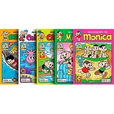 Kit Com 5 Almanaques Da Turma Da Mônica Novos Panini