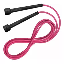 Corda De Pular Muvin Basics Tamanho Ajustável Em Pvc - Corda De Saltos Com Velocidade Para Treino Funcional - Exercícios - Cross Training - Academia - Tamanho Máximo 3,15 Metros Cor Pink