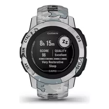 Reloj Smartwatch Garmin Instinct 2s Edición Camo Mist Color De La Caja Negro Color De La Malla Gris Color Del Bisel Gris