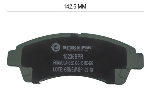 Pastilla Freno Del Brake Pak Para Mazda B2000 Foto 6