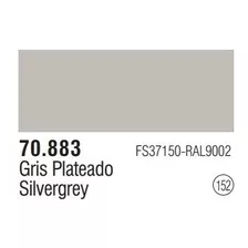 Tinta Silvergrey 70883 Model Color Vallejo Modelismo