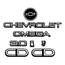 Kit Emblemas Chevrolet Omega Cd 3.0 I Mala - 93/97