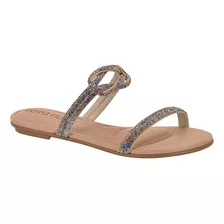 Sandalia Beira Rio Plana Mujer / Beige Temporada 2024