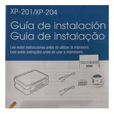 Disco Cd Rom E Manual Instalação Epson Xp201-204 (2092)