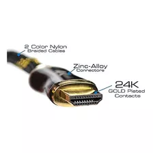 Qualgear 10 Pies Hdmi Premium Certified 20 Cable Con 24k Con