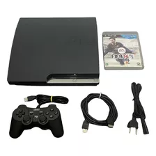 Playstation 3 Slim 160gb Ps3 Completo Game - Leia A Descrição