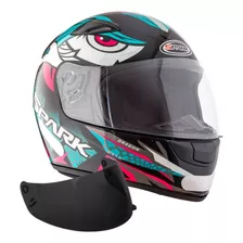 Capacete Moto Fechado Ebf Esportivo Mais Viseira Fumê 2.2mm