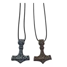 Colar Martelo Thor Odin Nordico Vikings Aço Inoxidavel