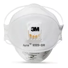 2 Máscaras 3m Aura 9322+br Pff2 C/válvula Resp. Equiv. N95