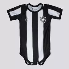 Body Botafogo Stripe Ii Preto E Branco