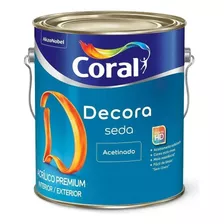 Tinta Acrílica Premium Acetinado Decora Seda Branco 3,6l