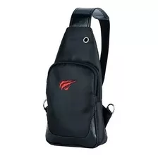 Mochila Cruzada Bolso Havit Negra Correa Hombro Canguro