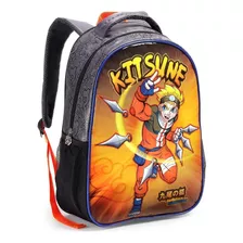 Mochila Costa Escolar Herói Kitsune Naruto Infantil Seanite 