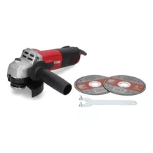 Amoladora Equus 810 Watts Para Disco De 4.5 Uso Profesional Color Rojo Frecuencia 50hz