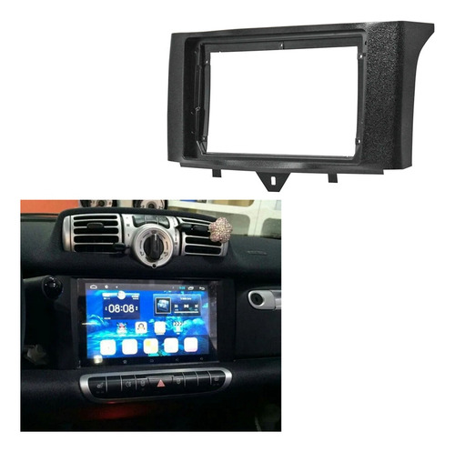 Radio De Coche Fascia De 2 Din Para Fortwo 2011-2015 Dvd Ste Foto 6