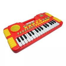 Teclado Piano Musical Infantil Gravador 31 Teclas Importway Cor Vermelho