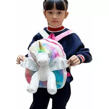 Mochila Importada Unicornio Peluche Para Niñas