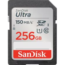 Tarjeta De Memoria Sandisk Sd Xc 256 Gb Ultra 150 Mb/s Uhs-i