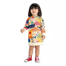 Vestido Manga Longa Infantil Sun Elian