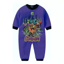 Macacão Pijama Scooby Doo Infantil Desenho Criança Moletom