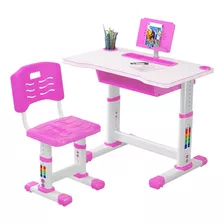 Escritorio Y Silla Para Niños Infantiles Elevables Sencillos