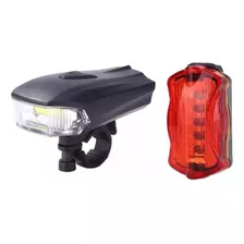 Farol Para Bicicleta Frontal E Lanterna Led Prova Dágua