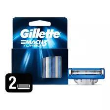 Cartuchos Para Afeitar Gillette Mach3 Turbo 2 Unidades