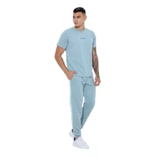 Conjunto Masculino Camisa E Calça Moletinho Liso Confortável