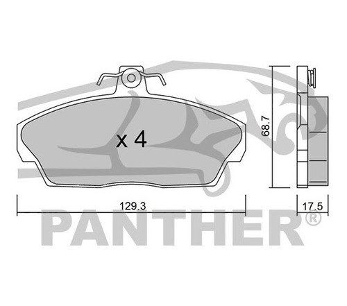 Balata Hi-tek Htd1255 Del Land Rover Freelander 2001 Foto 3