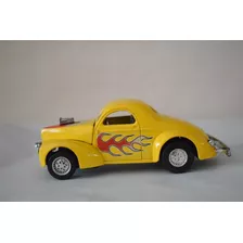 Hot Rod Willis 41 Amarillo Majorette 1/32 Sin Caja 