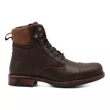 Botin Ferrato Orig Casual Cafe Bota Piel Forro Transpirable 