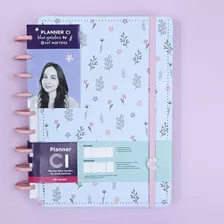 Caderno Inteligente Médio Planner Blue Garden 