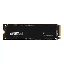 Disco Sólido Interno Crucial Ct1000p3ssd8 1tb Negro