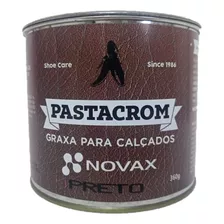 Graxa De Sapato Cor Preta,marca Novax,360grs,mdpf.