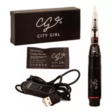 Dermapen Y Dermografo City Girl Agujas 1r Tatto Recargable