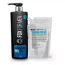 Shaving Gel Barbear Gel Shaving 1kg Fox For Men + Refil 1kg