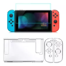 Capa Protetora Tpu Nintendo Switch (super Fina) + Pel Vidro