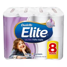 Papel Higienico Folha Dupla Elite Ultra 8 Rolos De 30m