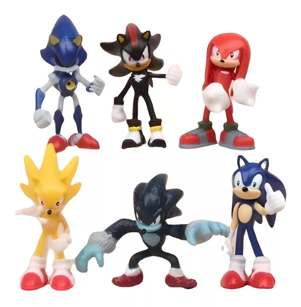 Pack 6 Figuras De Sonic