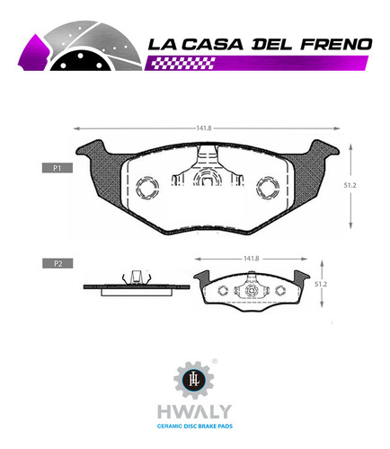 Pastilla De Freno Delantera Volkswagen Lupo 1.7 1998-2005 Foto 3